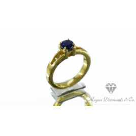 Yellow Gold Ring Ocean Poseidon