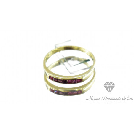 Yellow Gold Ring Ruby Futuricon