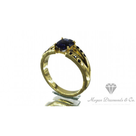 Yellow Gold Ring Ocean King