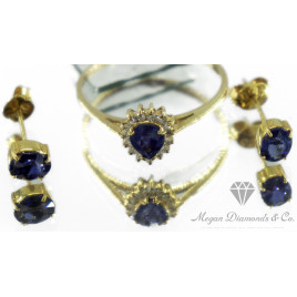Yellow Gold Ring Ocean Shell SET