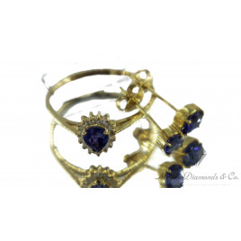 Yellow Gold Ring Ocean Shell SET