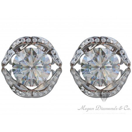 Pressent Princess Flower Diamond Earrings
