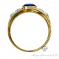 Star Sapphire Gentleman Ring Yellow Gold