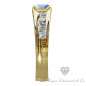 Man Double Sapphire Ring with Diamonds