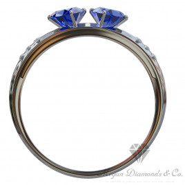 Two Hearts of Sapphire Ring