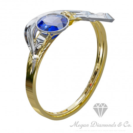 Sapphire Magic Sapphire & Diamond Ring