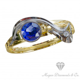 Sapphire Magic Sapphire & Diamond Ring
