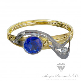Sapphire Magic Sapphire & Diamond Ring