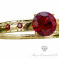 4 Stars Ruby Ring