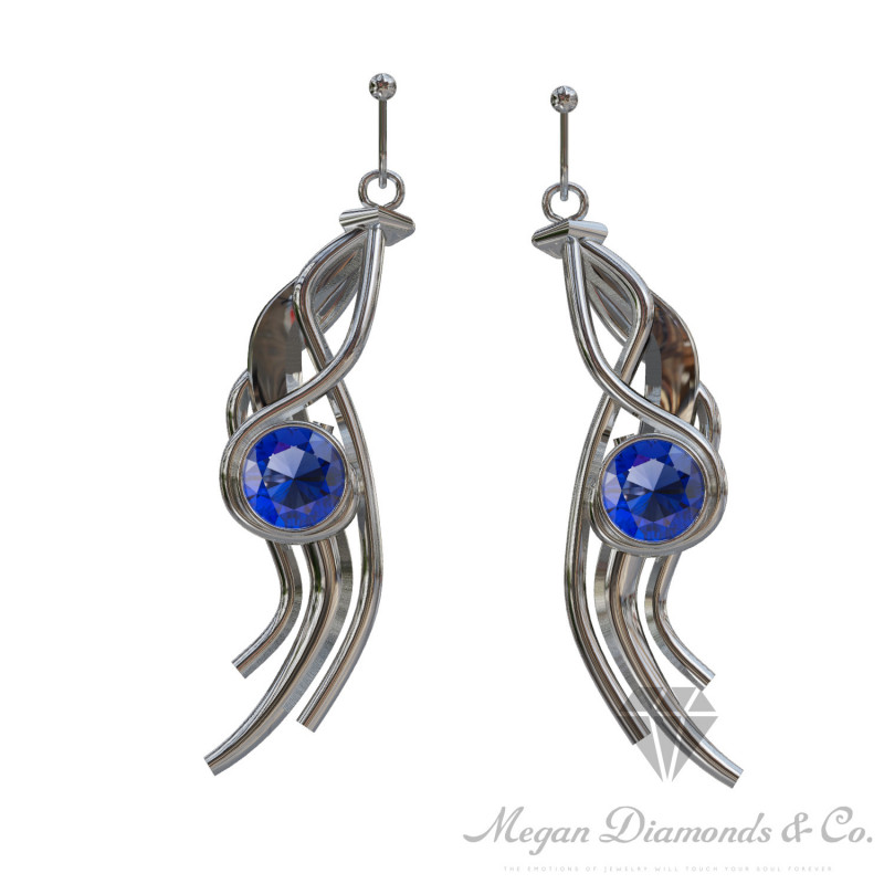 Abstract Peacook Earrings