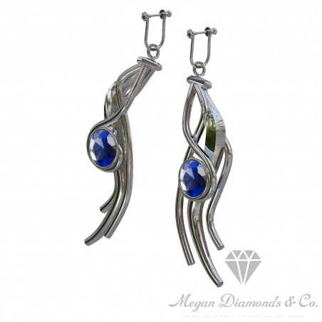 Abstract Peacook Earrings