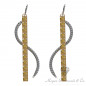 Spirals Yellow Sapphire Earrings