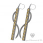 Spirals Yellow Sapphire Earrings