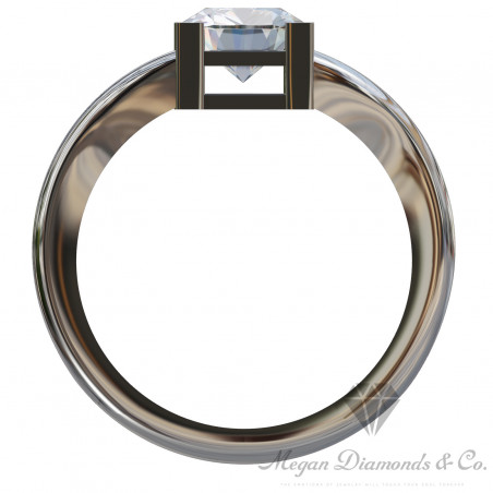 Square Face Diamond Ring