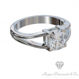 Square Face Diamond Ring