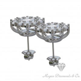 Diamonds Flower Earrings