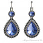 Unique Sapphires Earrings with Diamonds