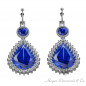 Unique Sapphires Earrings with Diamonds